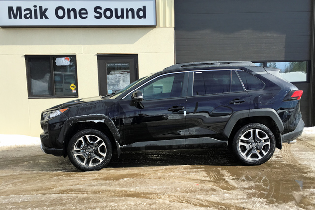 Toyota 2019 RAV4 with professional window tint in North Bay